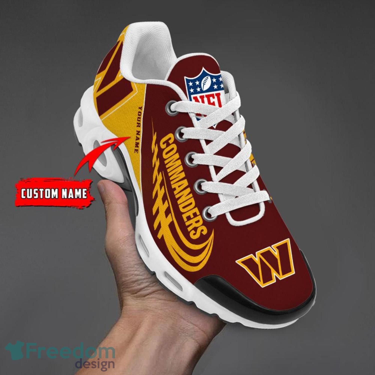 Washington Commanders Custom Name Air Cushion Sport Shoes For Fans Product Photo 1