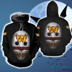 Washington Commanders Mask Gift Fans 3D AOP Hoodie Zip Hoodie Skull Halloween Black For Mens
