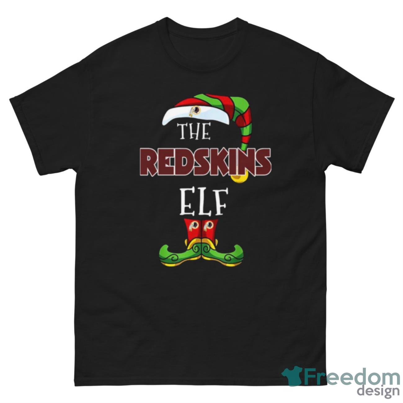 Washington Redskins Christmas ELF Funny NFL T Shirt - G500 Men’s Classic Tee