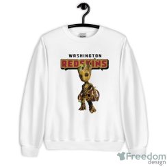 Washington Redskins NFL Football Groot Marvel Guardians Of The Galaxy T Shirt - Unisex Crewneck Sweatshirt