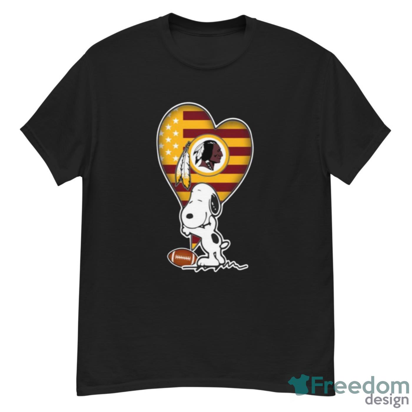 Washington Redskins NFL Football The Peanuts Movie Adorable Snoopy T Shirt - G500 Men’s Classic T-Shirt