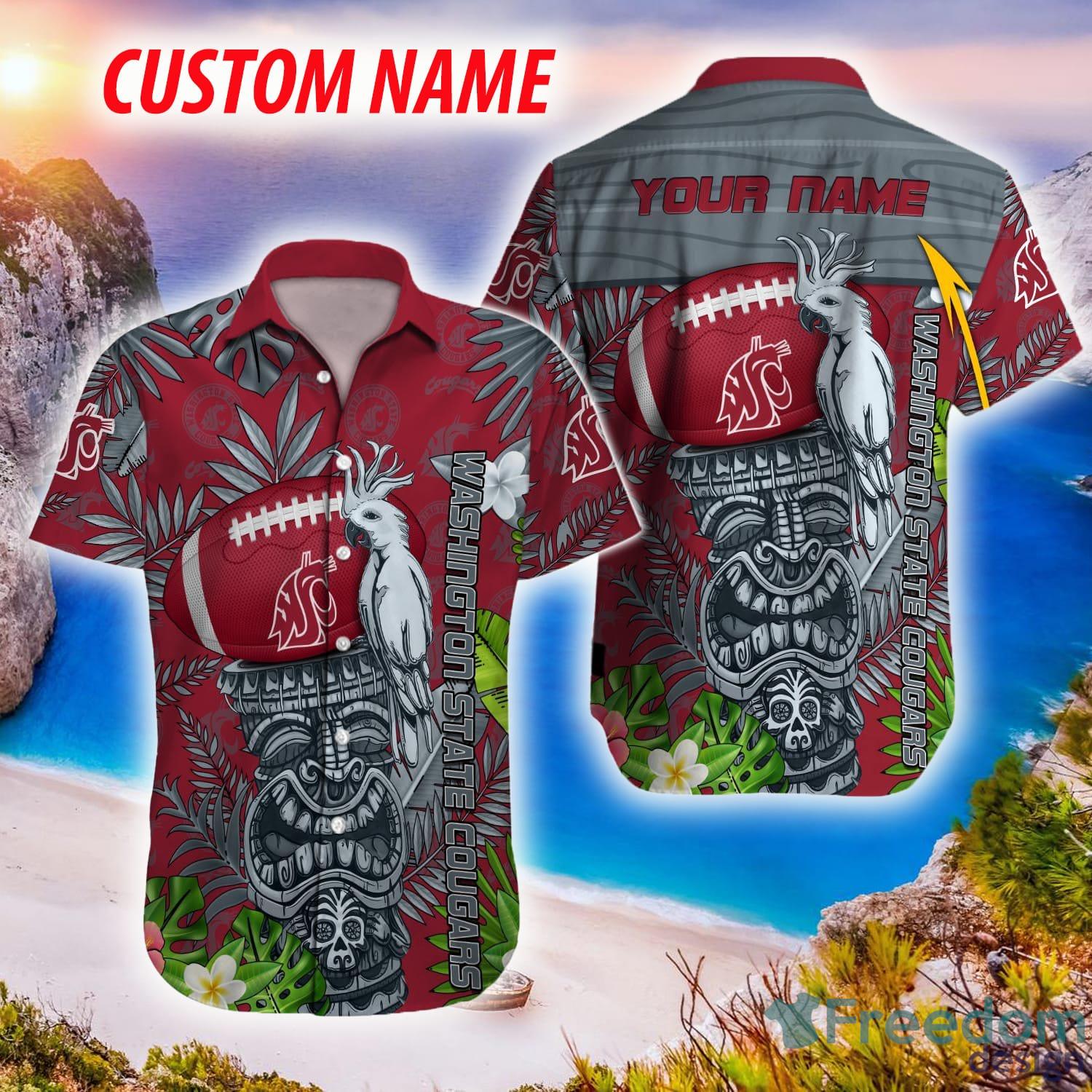 Ball State Cardinals NCAA Grunge Polynesian Tattoo Hawaiian Shirt