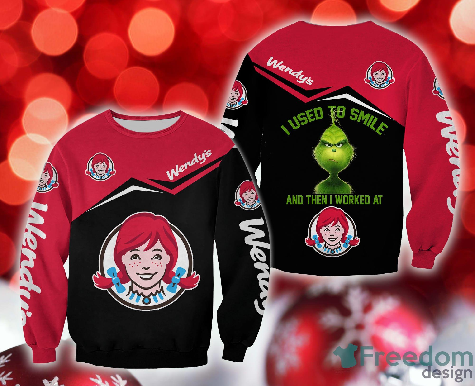 wendy's Grinch Outwear Christmas 3D Sweatshirt AOP Gift For Men And Women image wendy's Grinch Outwear Christmas 3D Sweatshirt AOP Gift For Men And Women