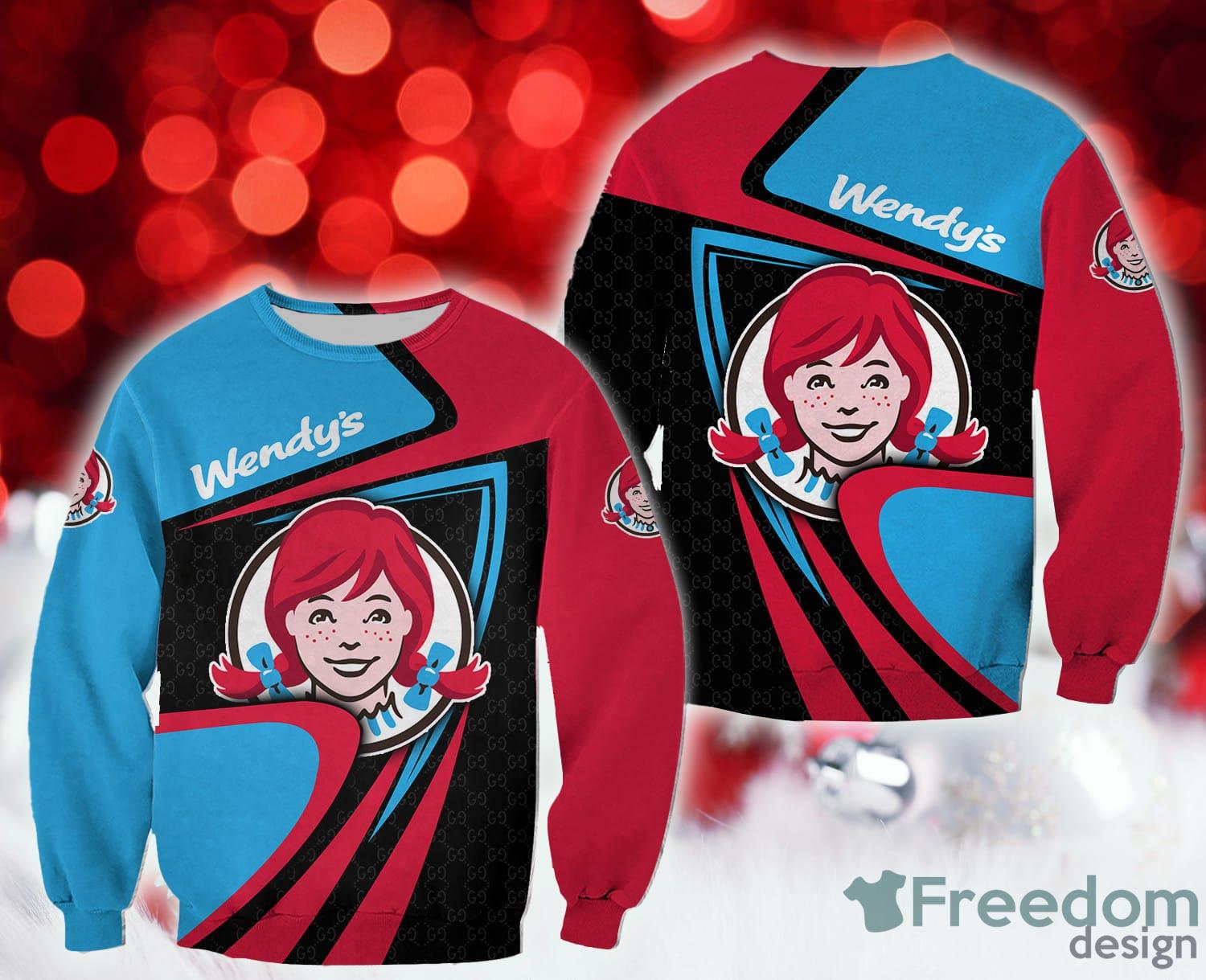 wendy's Scarf Christmas 3D Sweatshirt AOP Gift For Men And Women image wendy's Scarf Christmas 3D Sweatshirt AOP Gift For Men And Women
