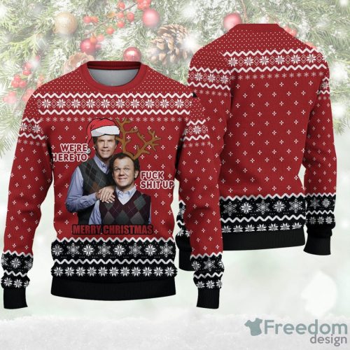 We're Here To F Sht Up Ugly Sweater Christmas Ugly Sweater For Holiday Xmas Family Gift Product Photo 1