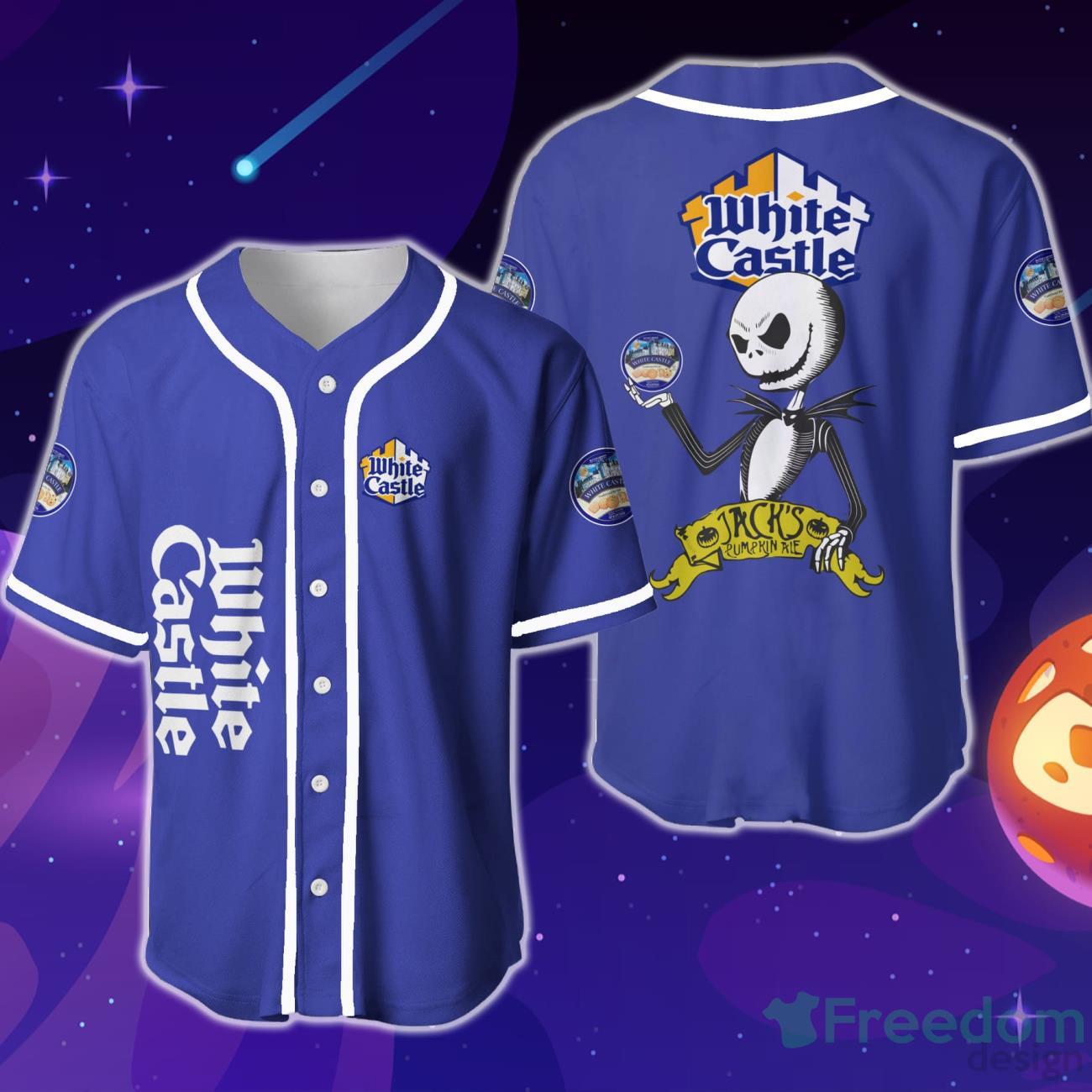 Whataburger Skull Halloween Baseball Jersey - Freedomdesign