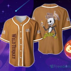 Wild Turkey Halloween Jack Skellington Nightmare Baseball Jersey