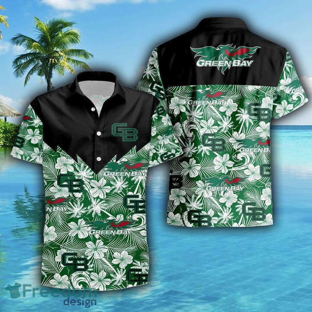 Green Bay Packers Polo Shirt Tropical Seamless, Green Bay Packers