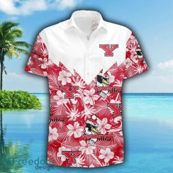 Youngstown State Penguins 3D Hawaiian Shirt Tropical Seamless NCAA Summer Beach For Fans Gift