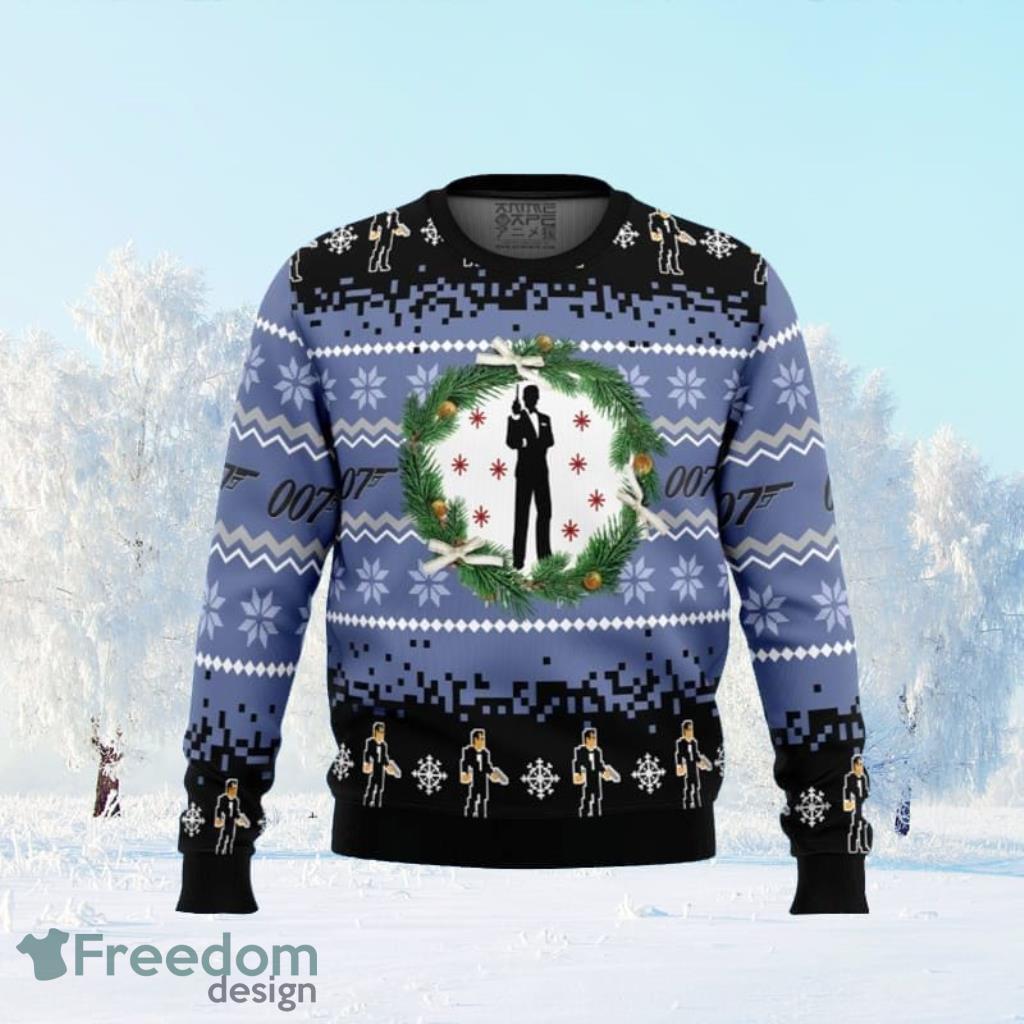 007 James Bond Ugly Christmas Sweaters For Men And Women image 007 James Bond Ugly Christmas Sweaters For Men And Women Product Photo 1