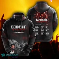 50 Cent Band Style Stage outfit 3D Zip Hoodie Gift For Fans