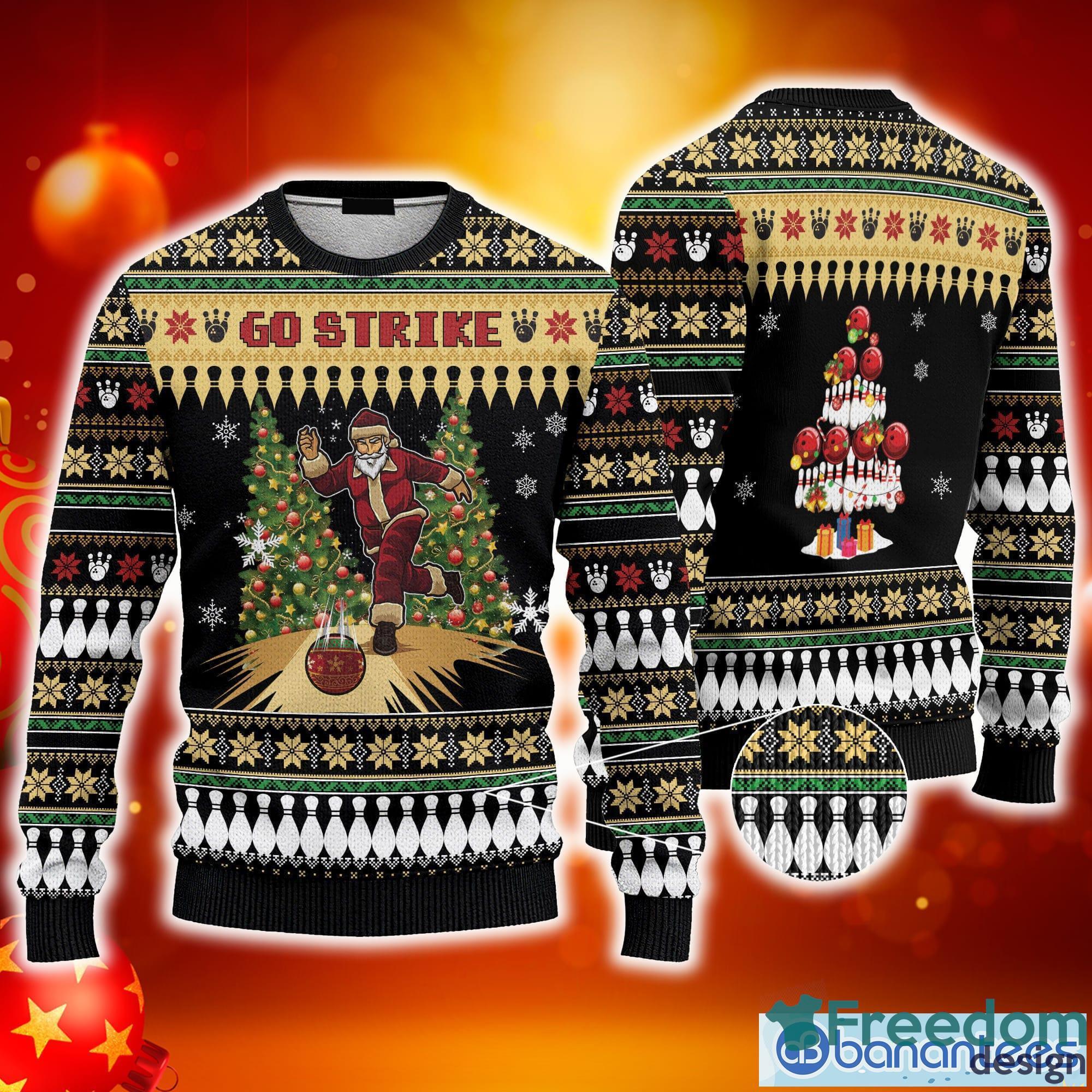 Calgary Flames NHL Hockey Christmas Santa Hat AOP Print 3D Ugly Sweater