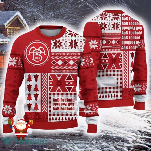 AaB Fodbold Superliga Ugly Sweaters Gift For Fans Christmas Snow Sweatshirt - AaB Fodbold Superliga Ugly Sweaters Gift For Fans Christmas Snow Sweatshirt