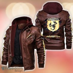 Abarth Leather Jacket Best Gift For Men Father's Day Gift Product Photo 2