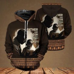 Africans Americans Dad And Son 3D Hoodie