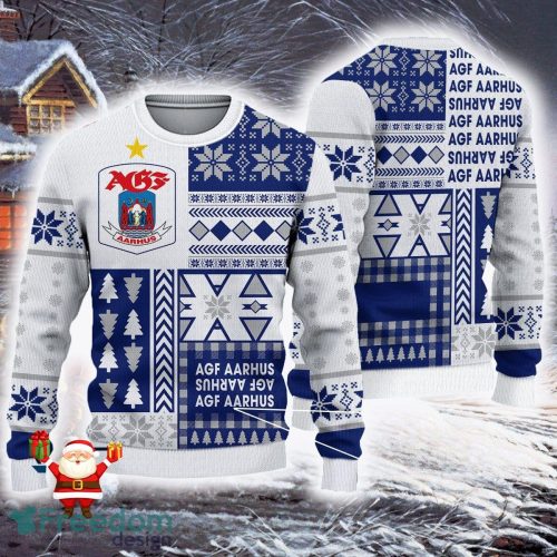 AGF Fodbold Superliga Ugly Sweaters Gift For Fans Christmas Snow Sweatshirt - AGF Fodbold Superliga Ugly Sweaters Gift For Fans Christmas Snow Sweatshirt