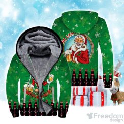 Aint No Laws When You’re Drinking With Claus Santa Fleece Zip Hoodie