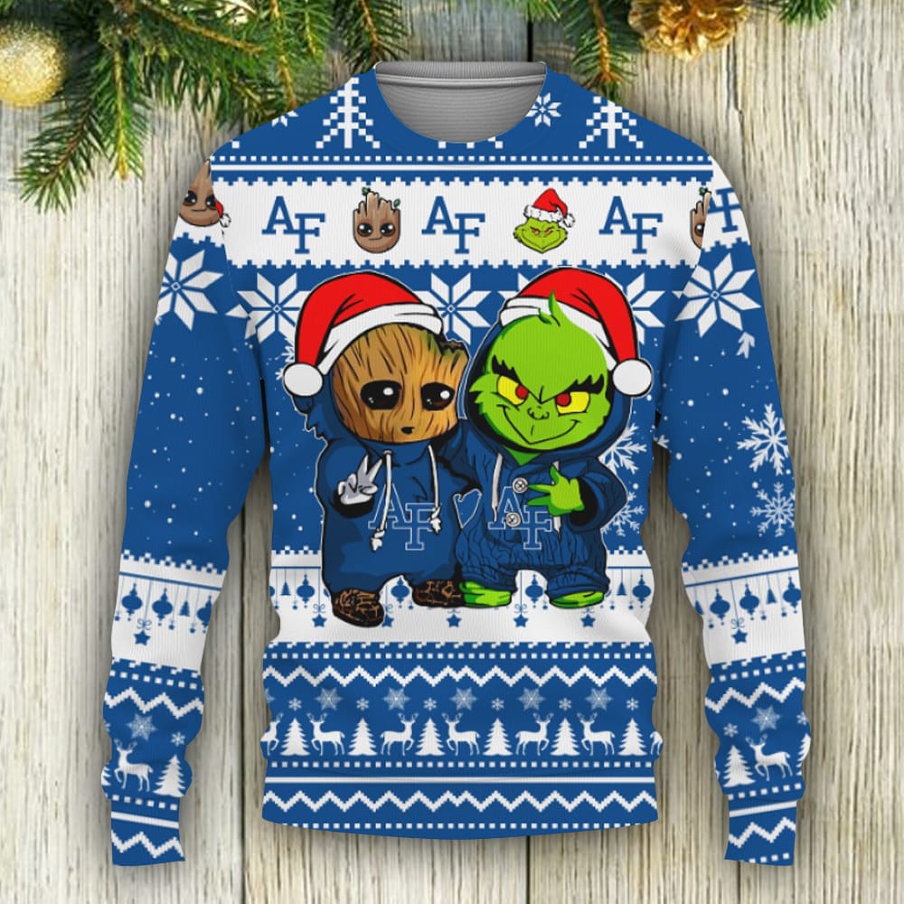 San Francisco 49ers Baby Groot And Grinch Best Friends Ugly Christmas  Sweater