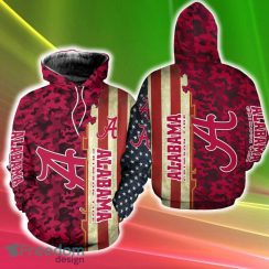 Alabama Crimson Tide America Flag Party 3D Hoodie Zip Hoodie Cold All Over Printed For Fans Gift Christmas Holidays