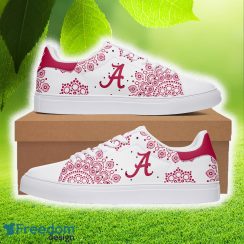 Alabama Crimson Tide Mandala Low Top Skate Sneakers For Men And Women Gift Unisex Shoes - Alabama Crimson Tide Mandala Low Top Skater Shoes_1