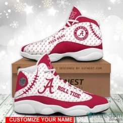 Alabama Crimson Tide Sport Team Air Jordan 13 Custom Name Sneakers For Fans