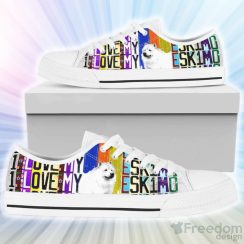 American Eskimo Lovers Low Top Canvas Shoes
