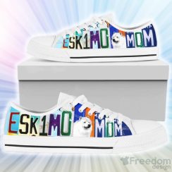 American Eskimo Mom Low Top Canvas Shoes