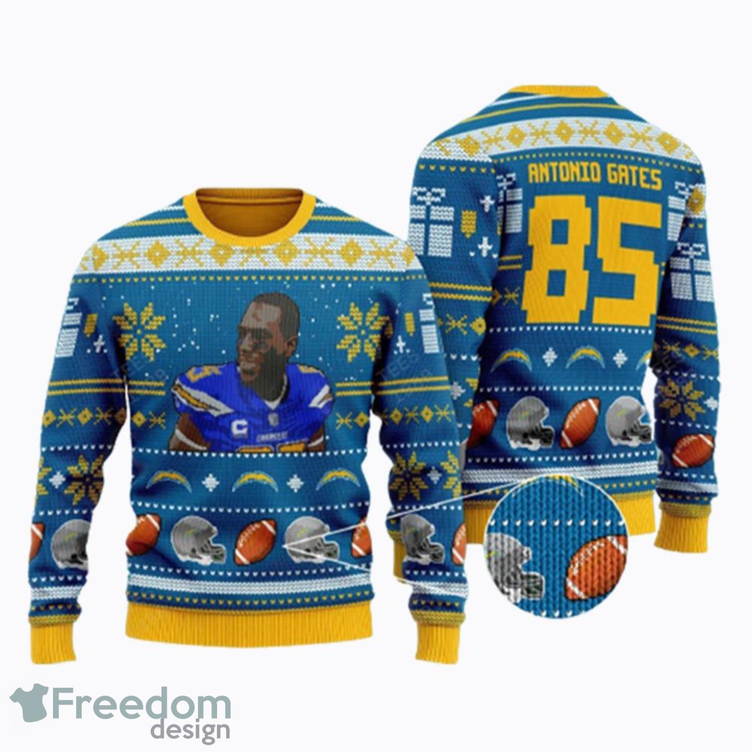 Los Angeles Chargers 3D Printed Ugly Christmas Sweater 3D Shirt