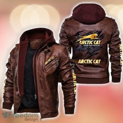 Arctic Cat Leather Jacket Best Gift For Men Father's Day Gift Product Photo 2