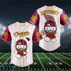 Arizona Cardinals Baseball Jersey NFL Hello Kitty Custom Name & Number