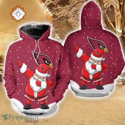 Arizona Cardinals Christmas Dab Santa 3D All Over Print Hoodie