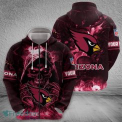 Arizona Cardinals Death 3D Hoodie, Long Sleeve, T Shirt, Zip Hoodie AOP For Men And Women