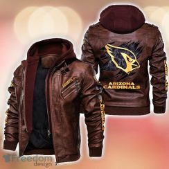 Arizona Cardinals Leather Jacket For Fans Product Photo 2