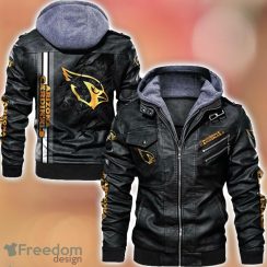 Arizona Cardinals Striped Style Leather Jacket For Fans Arizona Cardinals Striped Style Leather Jacket For Fans