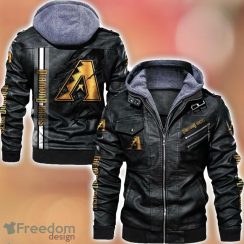 Arizona Diamondbacks Striped Style Leather Jacket For Fans Arizona Diamondbacks Striped Style Leather Jacket For Fans