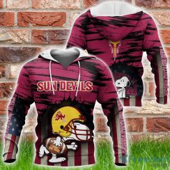 Arizona State Sun Devils NCAA2 Snoopy Sports Hoodie For Fans Product Photo 2