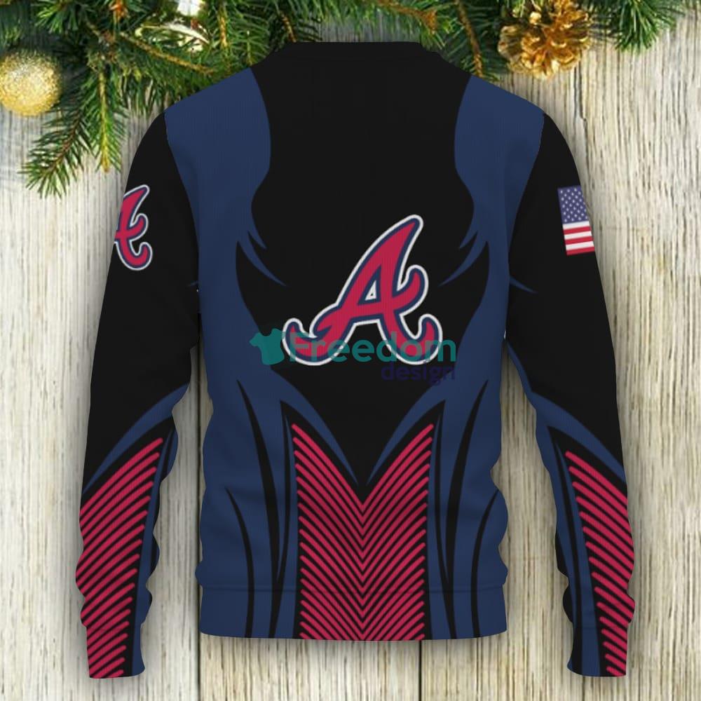 Atlanta Braves Football Team Logo Custom Name Christmas Gift 3D