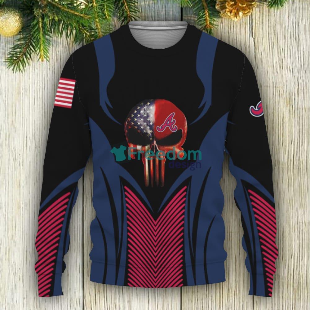 Atlanta Braves Tropical Patterns For Fans Club Gifts Knitted Xmas Sweater -  Freedomdesign