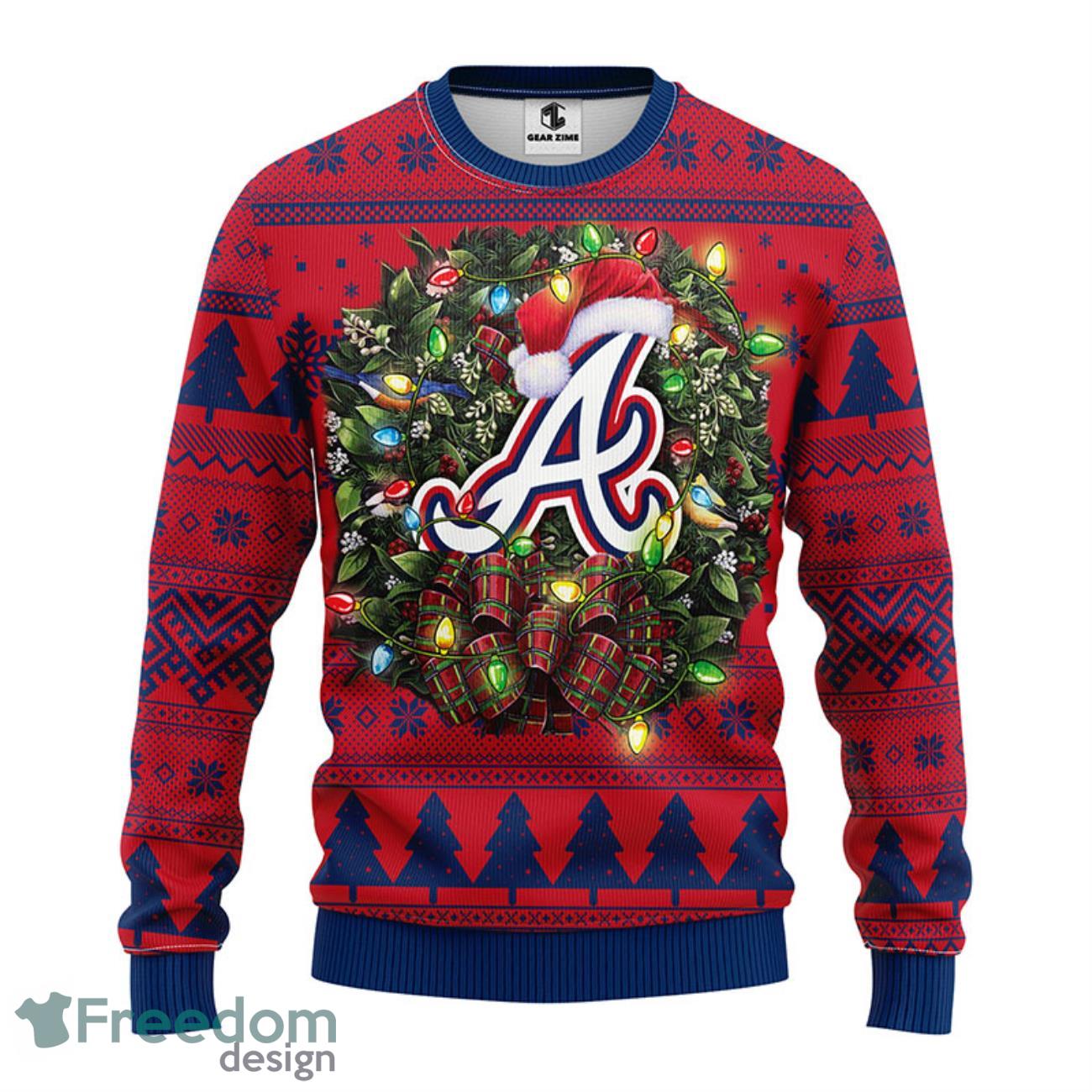 Atlanta braves Custom Number And Name AOP MLB Hoodie Long Sleeve