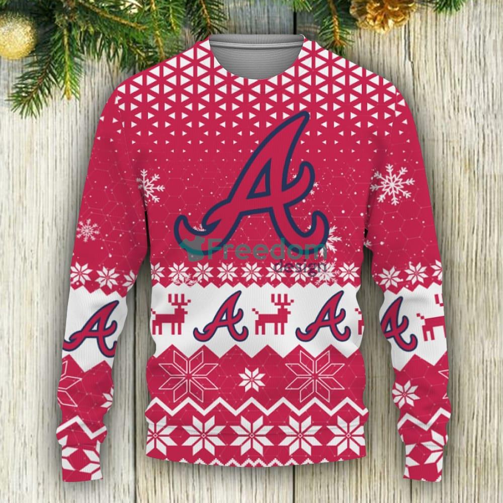 Atlanta Braves Football Team Logo Personalized Name Sweater Gift For  Christmas - Banantees