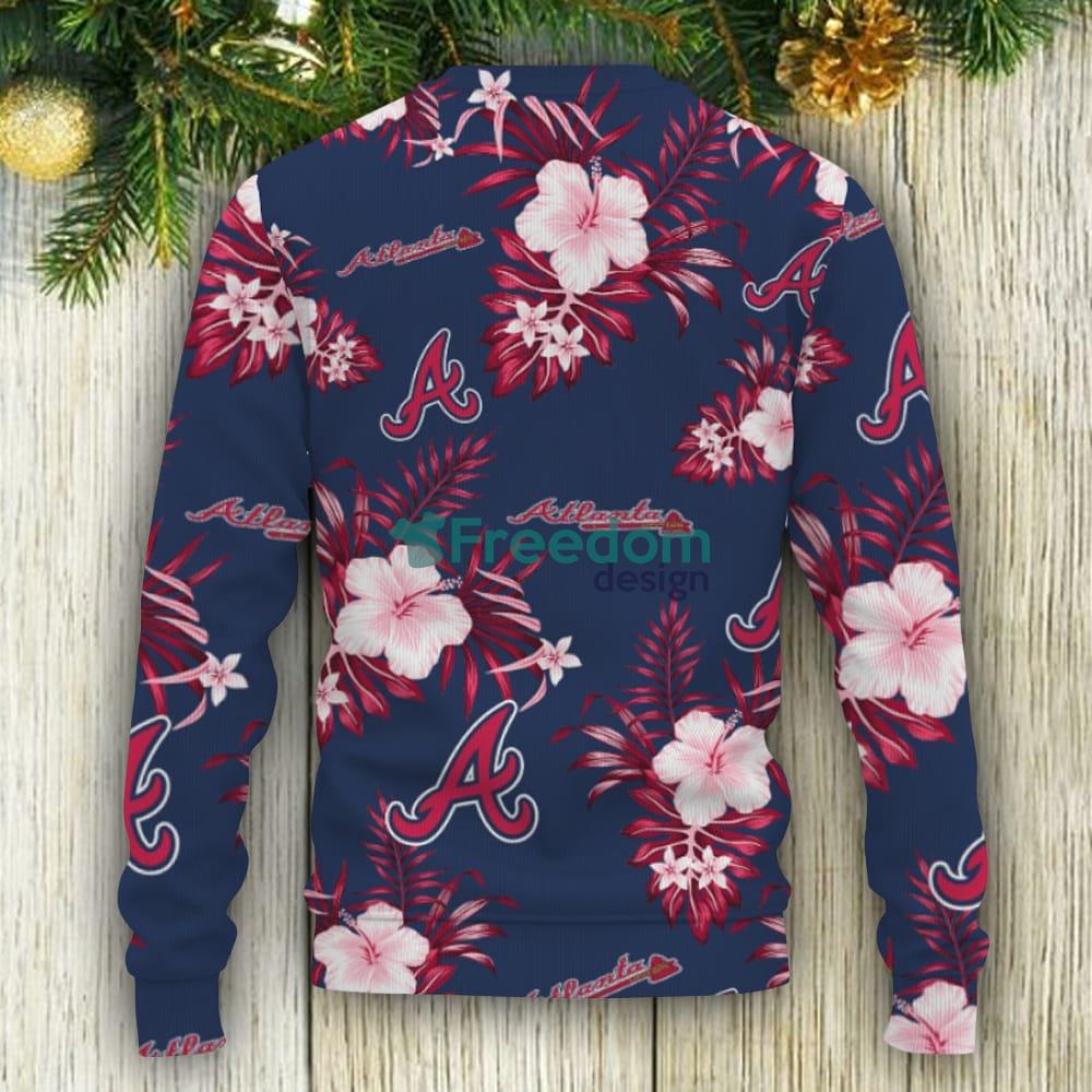 Atlanta Braves Tree Ugly Christmas Fleece Sweater - Freedomdesign