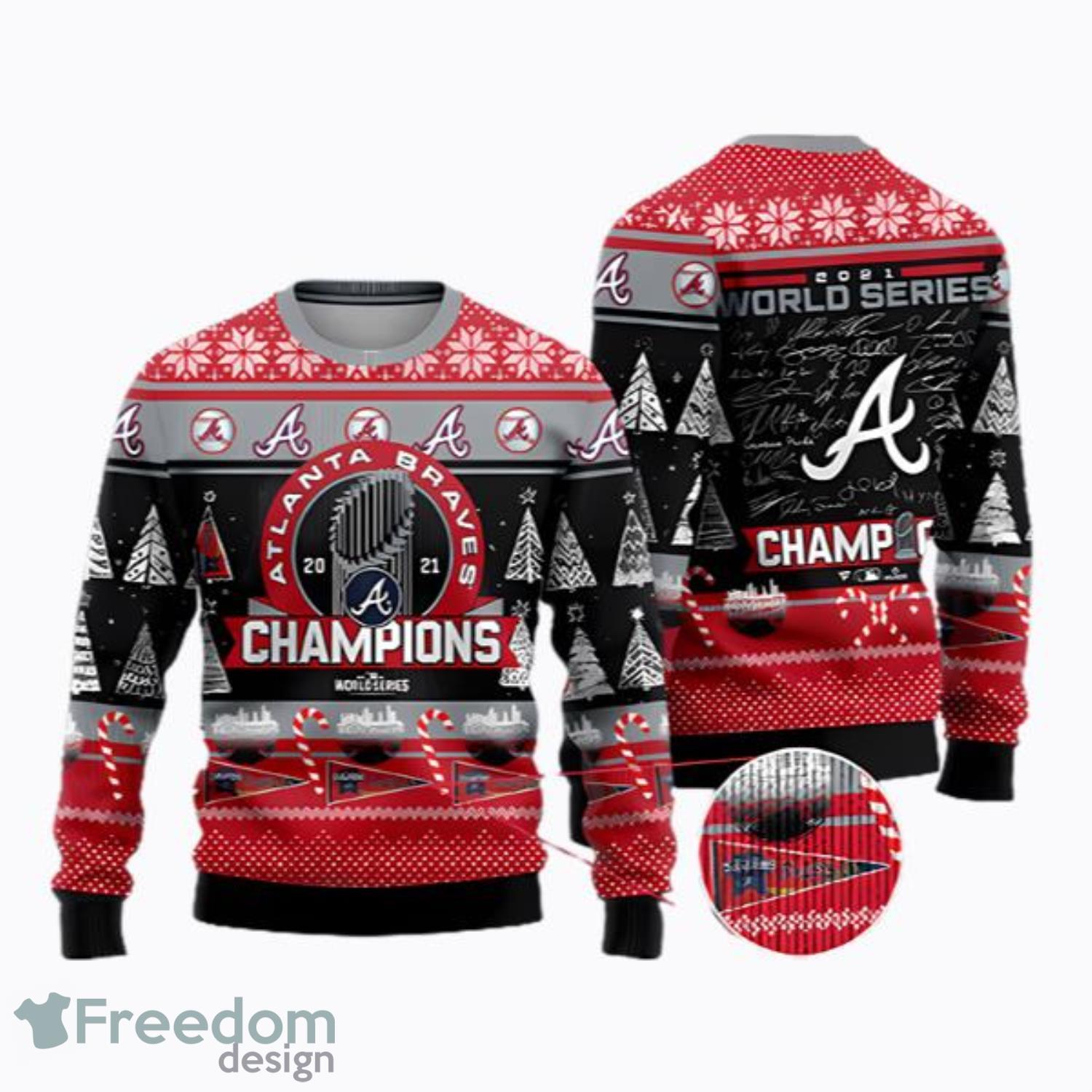 Atlanta Braves 2021 World Series Champions Grinch Ugly