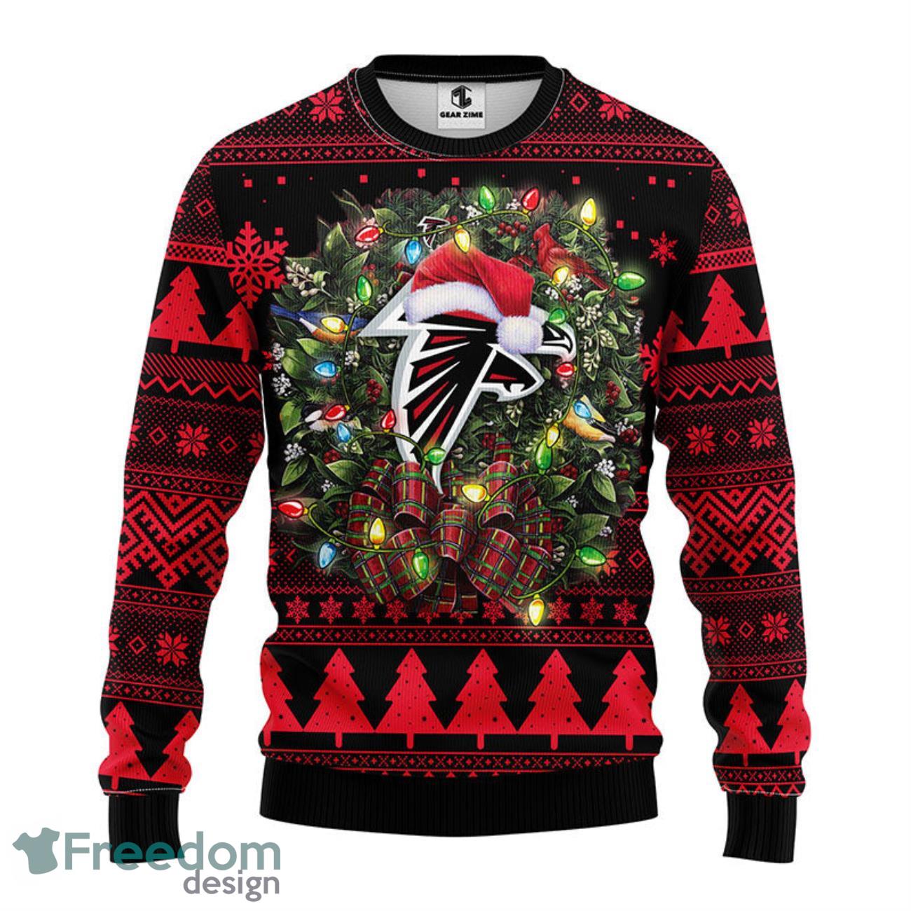 Atlanta Falcons Christmas Santa Claus Tattoo Sweater HT230903