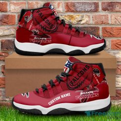 Atlanta Falcons Custom Name NFL Air Jordan 11 Shoes Men And Women Sneakers