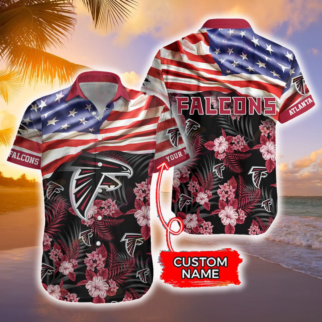 Personalized Atlanta Falcons NFL Summer Hawaiian Shirt