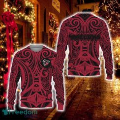 Atlanta Falcons Polynesian Tattoo Mix Teams 3D Sweatshirt Christmas For Men And Women Gift