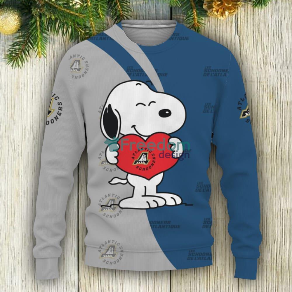 Oakland Athletics Snoopy Cute Heart American Sports Team Sweatshirt 3D  Sweater Unisex Christmas Gift - Freedomdesign