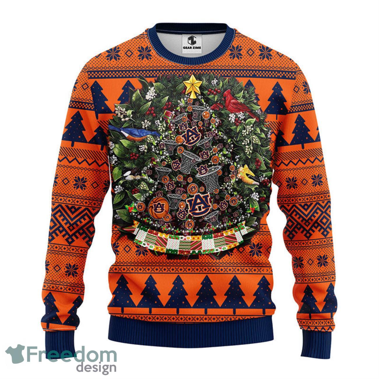 Auburn Tigers Tree Ball Christmas Ugly Sweater Auburn Tigers Tree Ball Christmas Ugly Sweater Product Photo 2