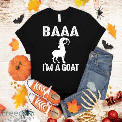 Baa I’m A Goat Costume Animal Funny Halloween Party Goat T-Shirt Halloween Gift