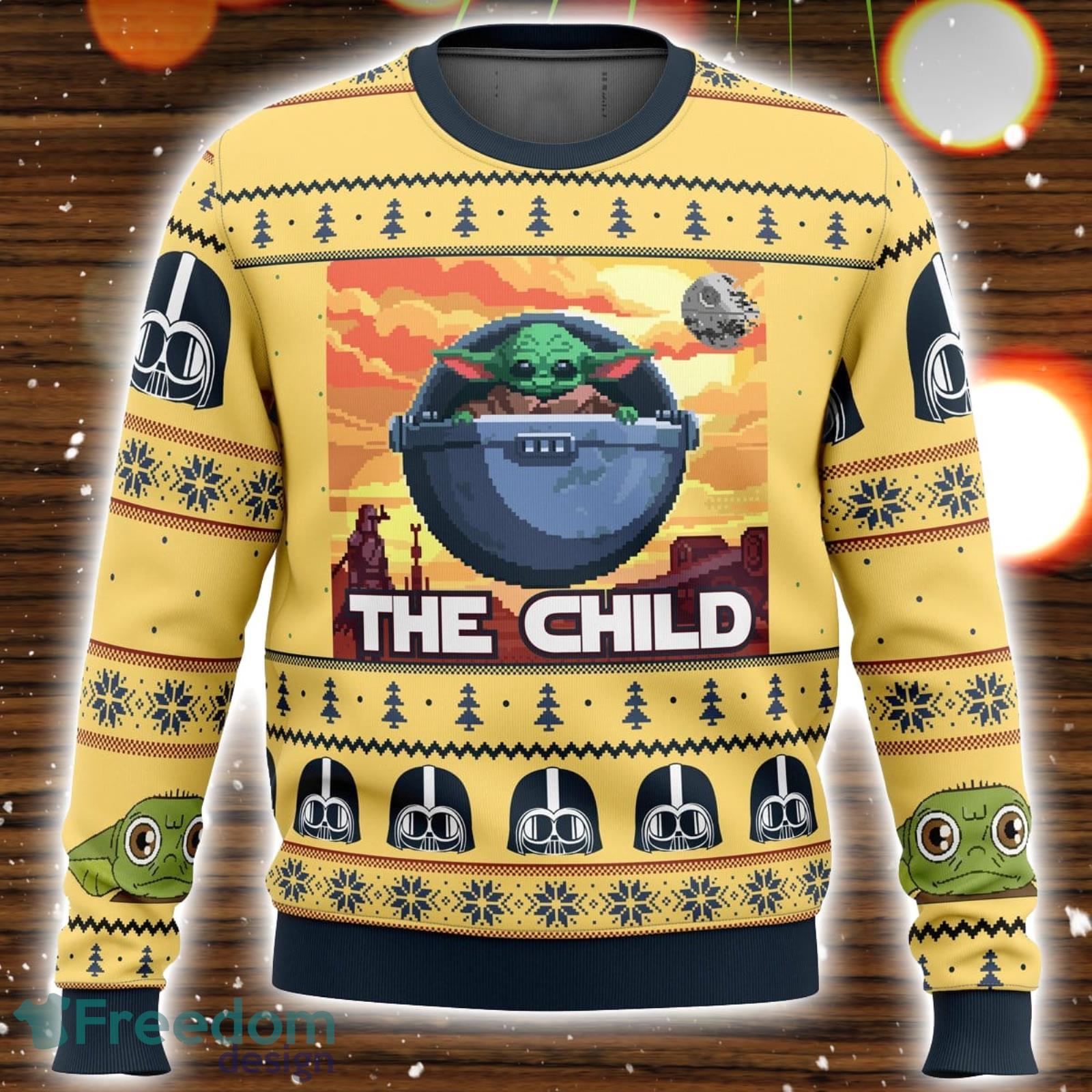 Baby Yoda Boba Fett The Mandalorian New orleans saints ugly christmas  sweater